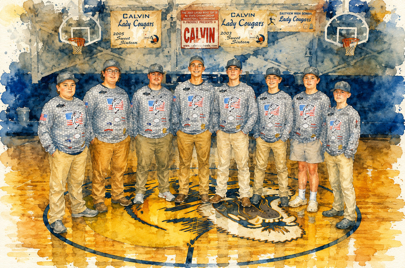 Fishing Team at Calvin High School